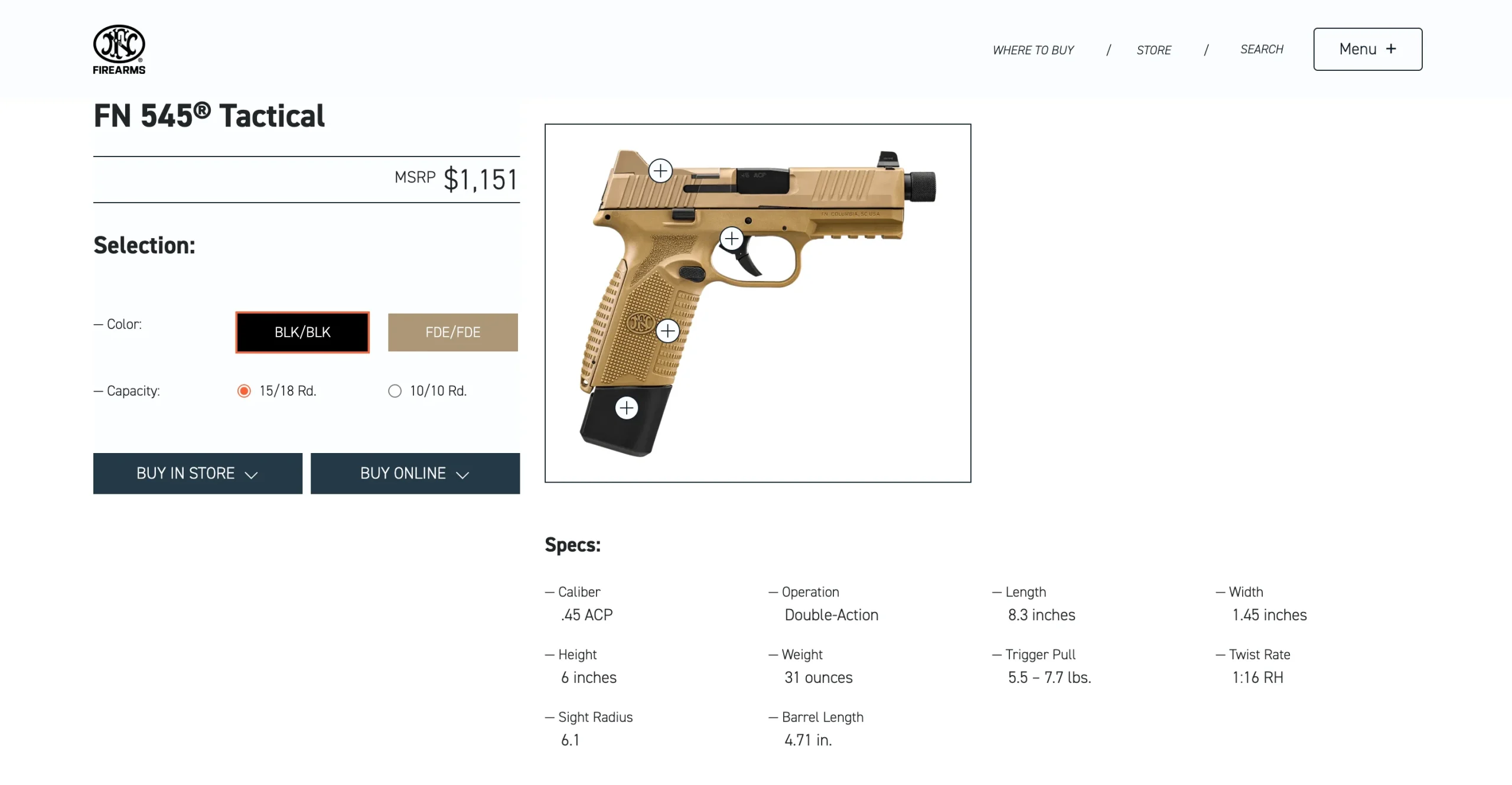 FN America Product Configuration