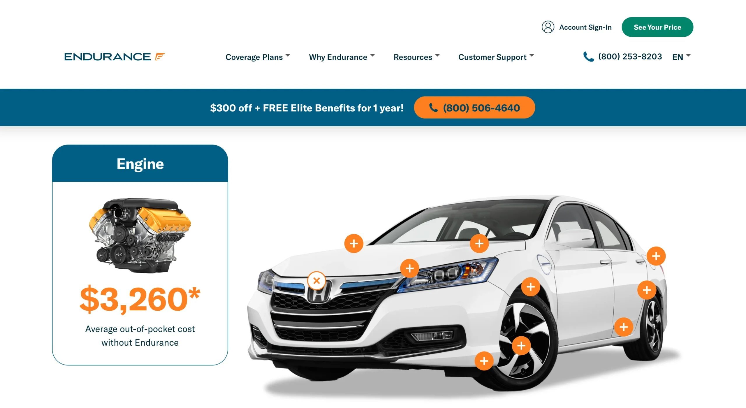 Endurance Warranty Coverage Costs Module