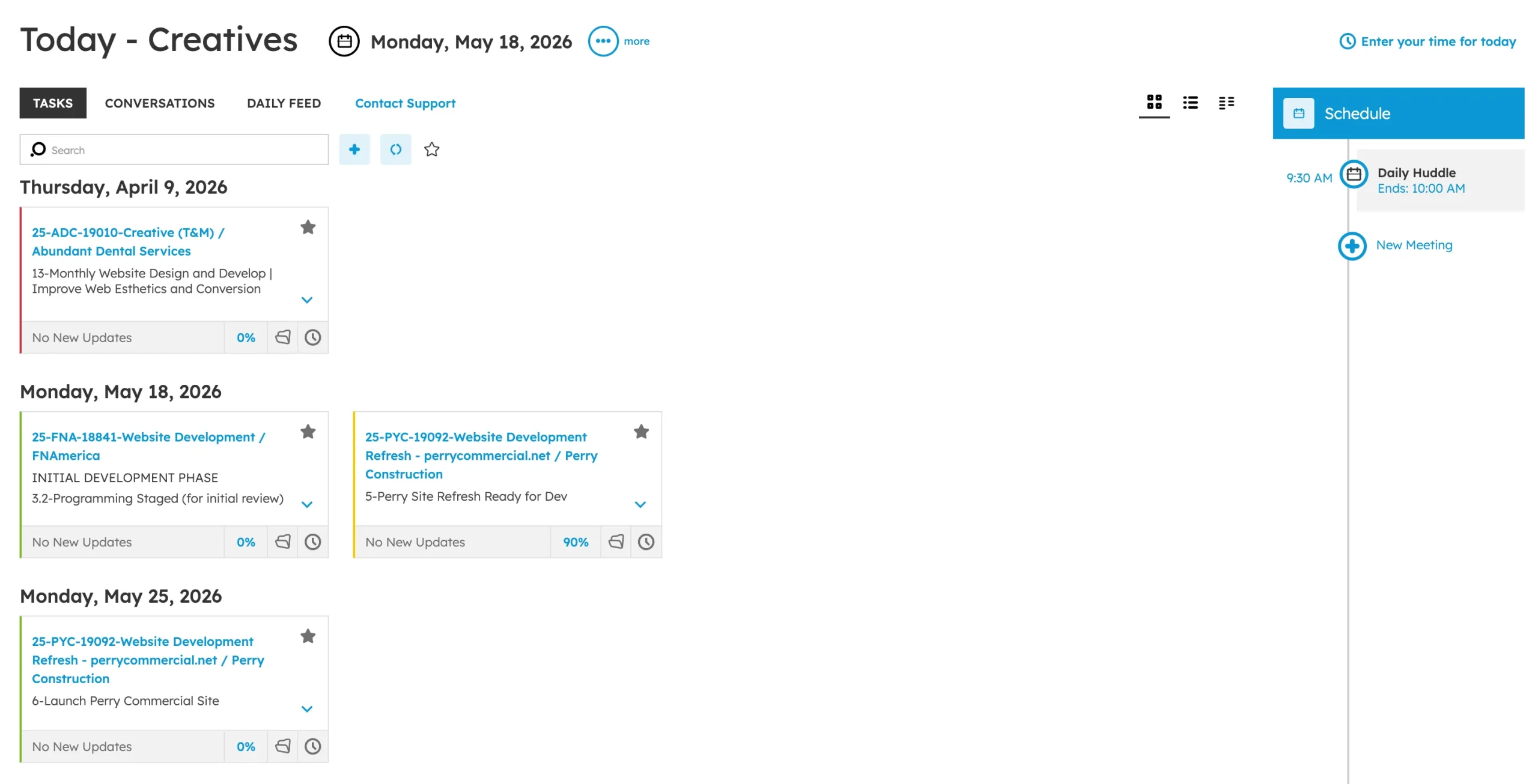 Workamajig Slack Integration Task View in Workamajig